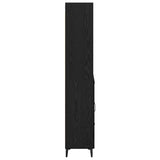 Highboard Black Oak 69.5 x 34 x 180 cm Engineered Wood 3416101