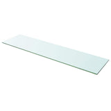 Shelves 2 pcs Panel Glass Clear 100x25 cm 3051585