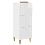 Drawer Cabinet High Gloss White 33 x 34.5 x 90 cm 894619