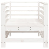 Garden Chairs 2 pcs White Solid Wood Pine 825626