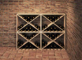 Wine Rack 4 pcs Natural 62 x 25 x 62 cm Solid Pine Wood 893316