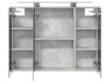 Bathroom Mirror Cabinet Concrete Grey 70 x 14.5 x 70 cm 889098