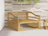 Armrests Module 2 pcs White 79 x 4 x 73 cm Solid Acacia Wood 901596