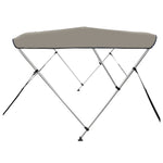 ZNTS 3-bow Bimini Top Grey 182x184x136 cm 94800