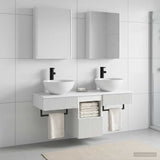 Bathroom Cabinet Set 5 pcs White Engineered Wood 3406287