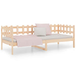 ZNTS Day Bed without Mattress 90x200 cm Solid Wood Pine 820756