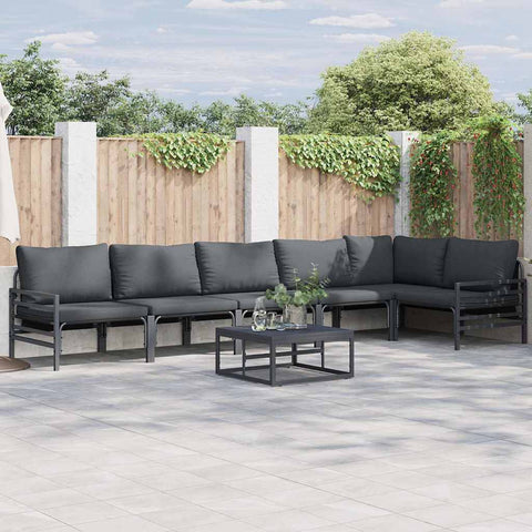 Garden Sofa Set Anthracite Steel 3378991
