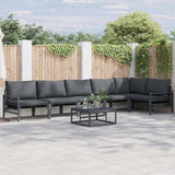 Garden Sofa Set Anthracite Steel 3378990