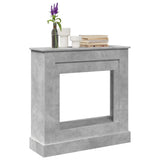 Fireplace Surround Concrete Grey 90x30x90 cm Engineered Wood 854592