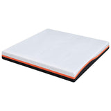 Mattress White and Grey 200 x 200 cm Gel Memory Foam 4106357