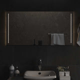 LED Bathroom Mirror Transparent 50 x 10 cm Tempered Glass 42045785