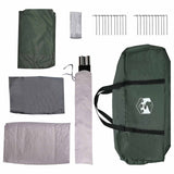 Tunnel Tent Army Green 370 x 275 x 210 cm Polyester and Steel 42028680