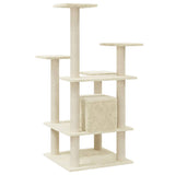 Cat Tree with Sisal Scratching Posts Cream 110 cm 171479
