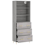 Highboard Grey Sonoma 69.5x34x180 cm Engineered Wood 3189371