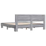 Bed Frame without Mattress Grey Sonoma 200x200 cm 3280175