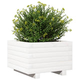 Garden Planter White 40x40x26.5 cm Solid Wood Pine 847289