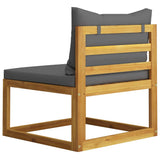 3 Piece Garden Lounge Set with Cushions Solid Wood Acacia 318553
