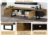 180*40*55cm cabinet, board, console with 2 cabinets and open storage areas on both sides, N605P417174N