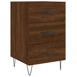 ZNTS Bedside Cabinet Brown Oak 40x40x66 cm Engineered Wood 827659