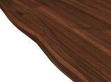 Live Edge Table Top 70 x 70 x 3.5 cm Square Solid Acacia Wood 938629