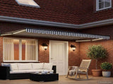 Manual Retractable Awning with LEDs 4 x 2 m 3419405
