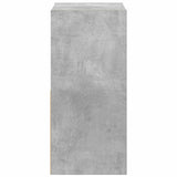 Bedside Table with Drawer 2 pcs Concrete Grey 35 x 32 x 68.5 cm 8000635