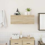 Bathroom Wall Cabinet Sonoma Oak 80x25x30 cm Engineered Wood 860078
