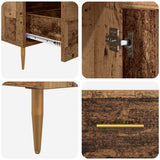 Highboard Old Wood 69.5 x 31 x 115 cm Engineered Wood and Glass 882514