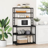 Kitchen Shelf Black Oak 100 x 40 x 168 cm Engineered Wood 883892