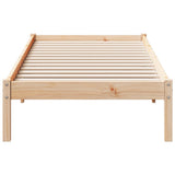 Extra Long Bed Frame without Mattress 80x210 cm Solid Wood Pine 852400