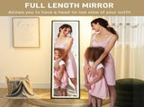 150 x 40cm Full Length Mirror, with Adjustable Lights - Black T3398P343366