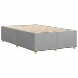 Bed Frame without Mattress Light Grey 120x190 cm Small Double Fabric 3284715