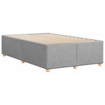 Bed Frame without Mattress Light Grey 120x190 cm Small Double Fabric 3284715