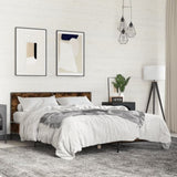 Bed Frame without Mattress Smoked Oak 160x200 cm 3280009