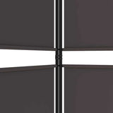 5-Panel Room Divider Brown 250x180 cm Fabric 350219