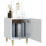 Bedside Cabinets 2 pcs White Engineered Wood 812043