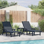 Garden Lounge Furniture 3 pcs Navy 38 x 38 x 46cm Polyethylene 3335855