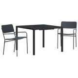 Outdoor Furniture Set 3 pcs Anthracite Steel 3422869