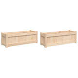 Garden Planters 2 pcs Solid Wood Pine 837450