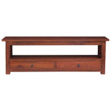 TV Cabinet Brown 115x30x40 cm Solid Mahogany Wood 337080