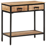 Console Table 70x35x70 cm Solid Rough Wood Mango 374076