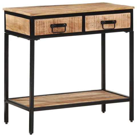 Console Table 70x35x70 cm Solid Rough Wood Mango 374076
