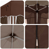 Pop-up Party Tent 575 x 288 x 245 cm Brown 42019808