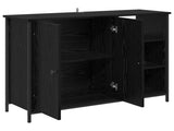 Sideboard Black Oak 100 x 33 x 75 cm Engineered Wood 882827