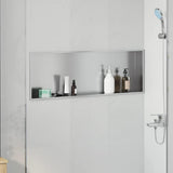 Shower Niche Silver 90 x 30 x 9.5 cm Stainless Steel 42012677