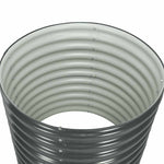 Garden Raised Bed 80x80x81 cm Galvanised Steel Grey 45525