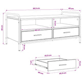 Coffee Table Sonoma Oak 99.5 x 49 x 46 cm Engineered Wood 8013615