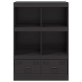 Highboard Black 67x39x95 cm Steel 841799