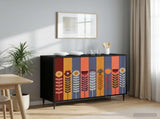 Sideboard ESSEN Black Oak 102 x 33 x 76 cm Engineered Wood 8006982
