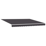 Retractable Awning Anthracite 400 x 300 cm Polyester and Metal 3330502